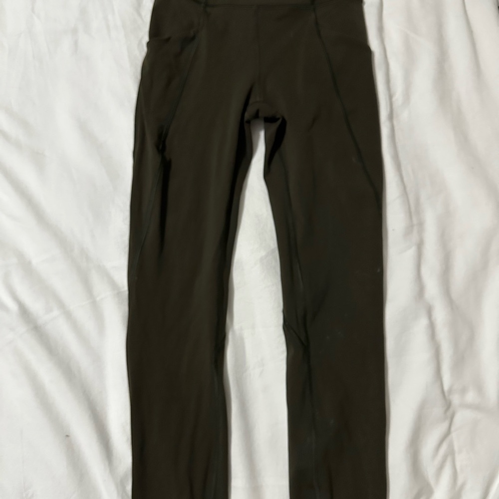 lululemon Invigorate High-Rise Tight 25” - dark olive